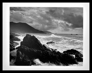 Jeff Nixon - Rock, Waves, Clouds, Below Yankee Point, Big Sur Coast, 1989 16"x20" Photograph 