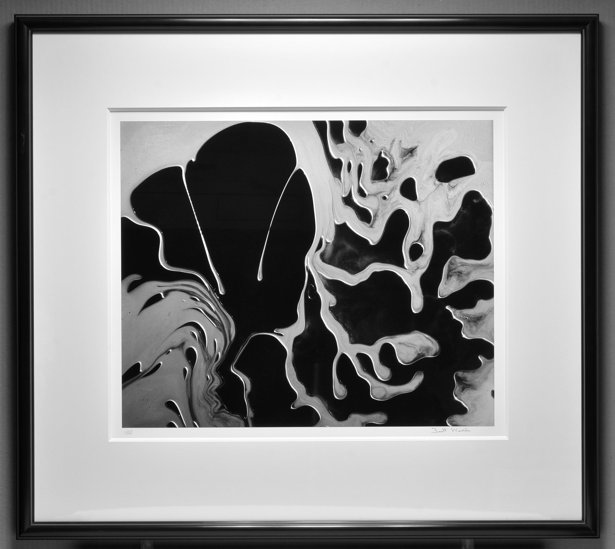 Brett Weston - Wet Paint Abstraction, 1955 - 19"x23" Photograph