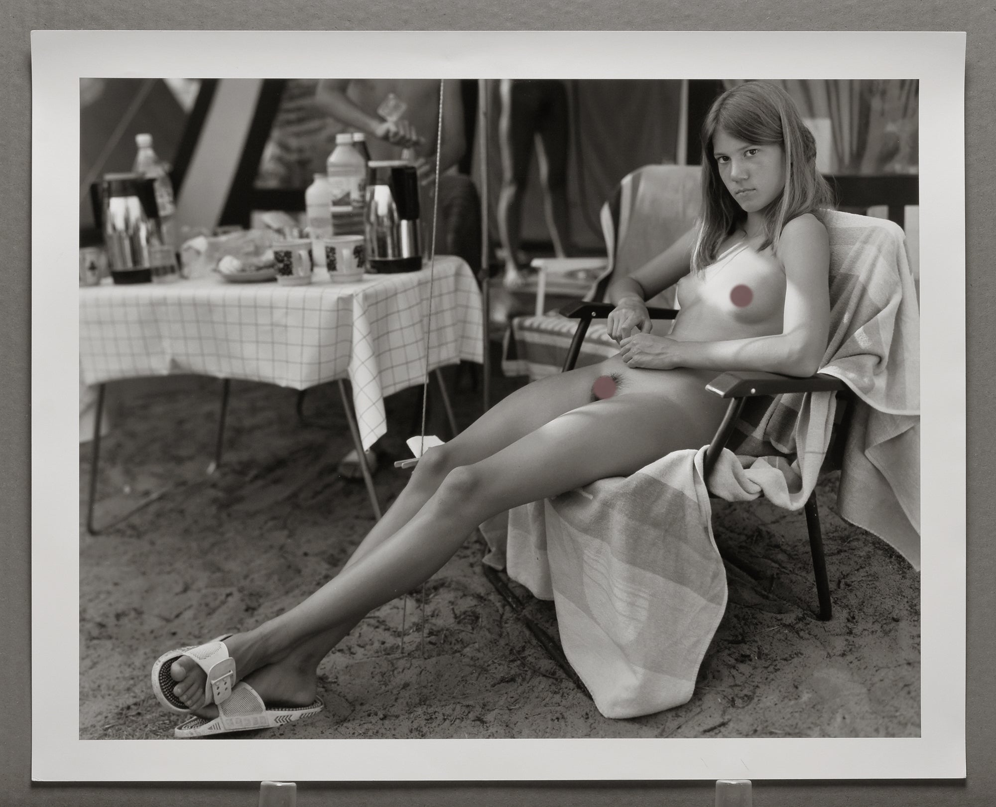 Jock Sturges - Kristin, Montalivet, France, 1989 (Agfa Paper) F.B.I. Damaged