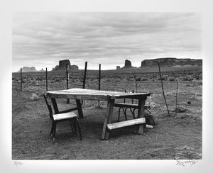 William Abbott  - Navajo Jewelry Selling Table, Monument Valley, 2001