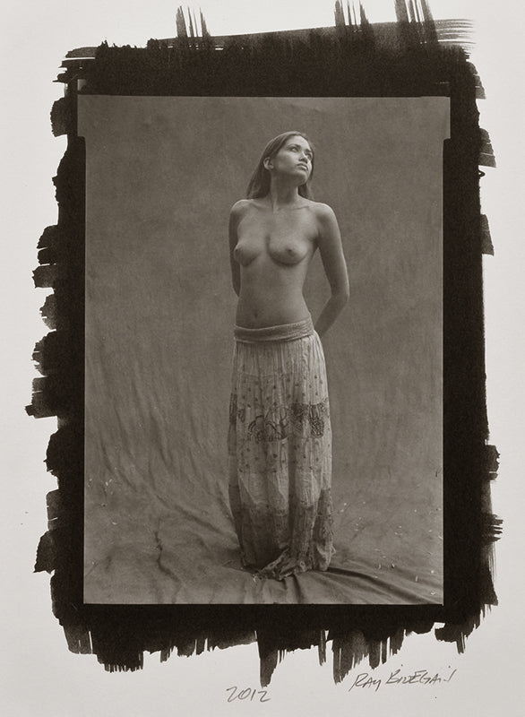 Ray Bidegain - Nude Study with Bohemian Skirt, 2012