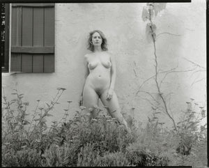 Ray Bidegain - Nude Study Against the Wall with Vines