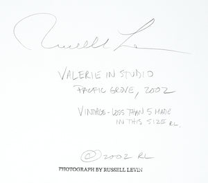Russell Levin - Valerie In Studio, Pacific Grove, CA, 2002