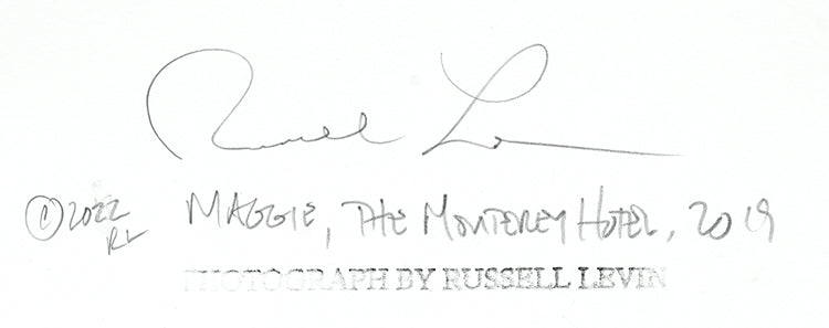 Russell Levin - Maggie - The Hotel Monterey, 2019